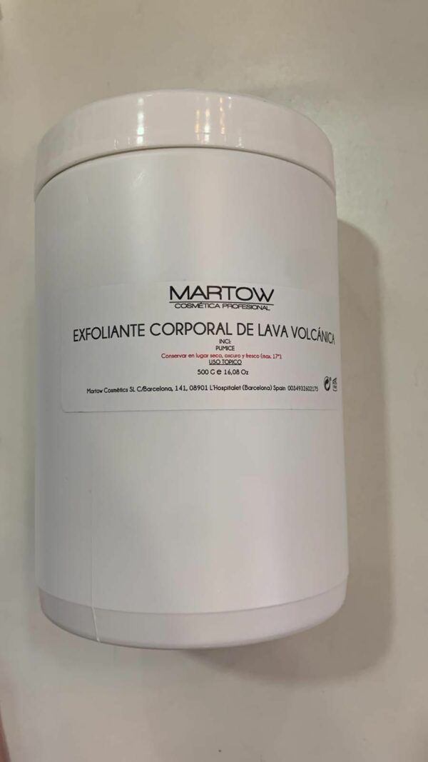 EXFOLIANTE CORPORAL DE LAVA VOLCÁNICA 500GR MARTOW