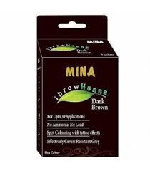 PACK HENNA DARK BROWN 3 UNID MINA