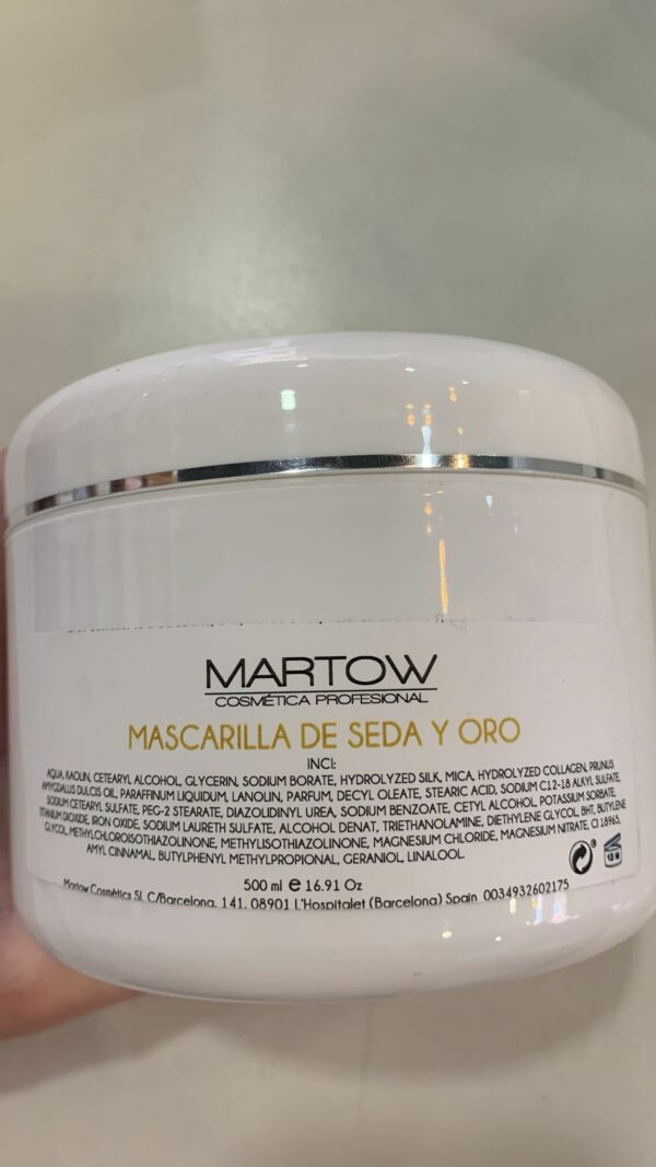 MASCARILLA FACIAL DE SEDA Y ORO 500ML MARTOW