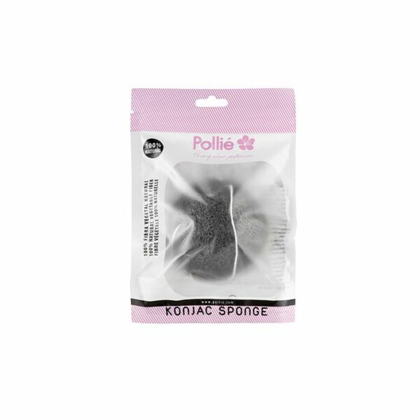 ESPONJA KONJAC CARBON NATURAL POLLIÉ