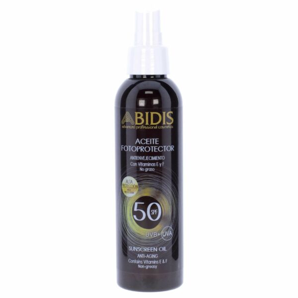 ACEITE FOTOPROTECTOR SOLAR 50FPS 200ML ABIDIS
