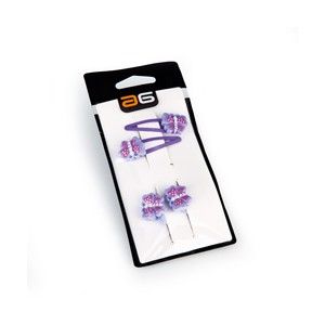 CLIP MARIPOSA LILA ASUER